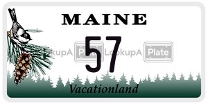 57  license plate in ME