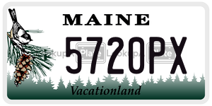 5720PX license plate in Maine