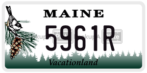 5961R  license plate in ME