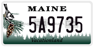 5A9735 license plate in Maine
