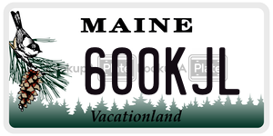 600KJL  license plate in ME