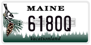 6180Q license plate in Maine