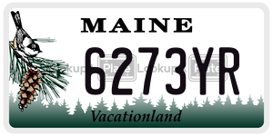 6273YR  license plate in ME