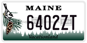 6402ZT license plate in Maine