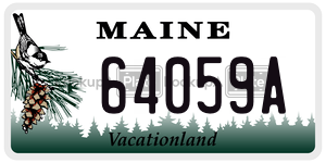 64059A license plate in Maine