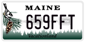 659FFT  license plate in ME