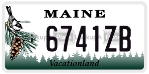 6741ZB license plate in Maine