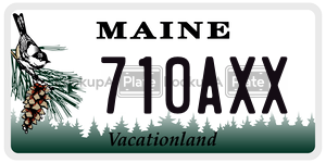 710AXX  license plate in ME