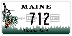 712  license plate in ME