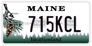 715KCL license plate in Maine