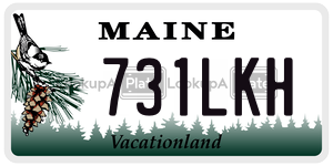 731LKH  license plate in ME