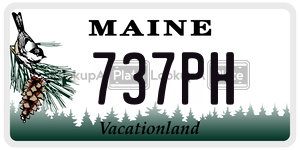 737PH license plate in Maine