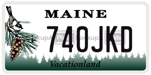 740JKD license plate in Maine