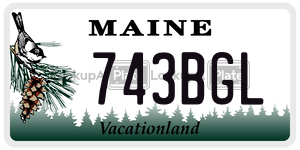 743BGL license plate in Maine