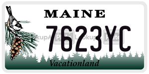 7623YC license plate in Maine