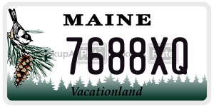 7688XQ  license plate in ME