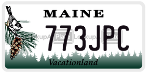 773JPC license plate in Maine