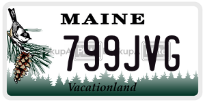 799JVG  license plate in ME