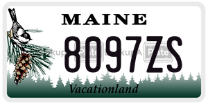 8097ZS  license plate in ME