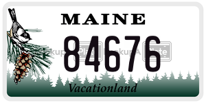 84676  license plate in ME