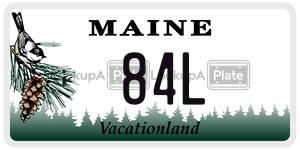 84L  license plate in ME