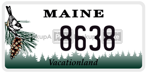 8638  license plate in ME