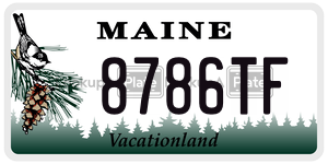 8786TF license plate in Maine