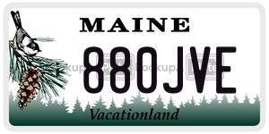 880JVE  license plate in ME