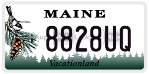 8828UQ  license plate in ME