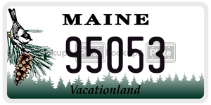 95053  license plate in ME