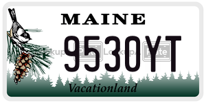 9530YT  license plate in ME