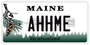 AHHME  license plate in ME