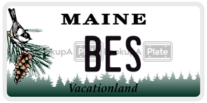BES license plate in Maine