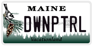 DWNPTRL  license plate in ME