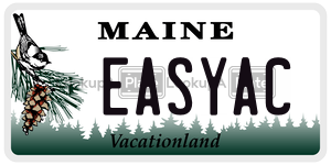 EASYAC license plate in Maine