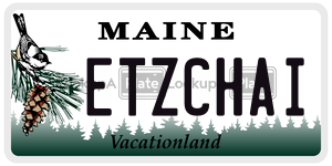 ETZCHAI  license plate in ME