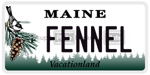 FENNEL  license plate in ME