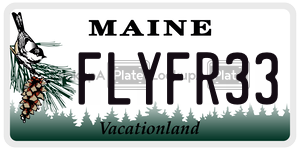 FLYFR33  license plate in ME