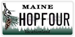 HOPFOUR  license plate in ME