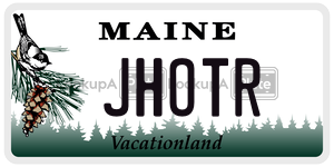 JHOTR  license plate in ME