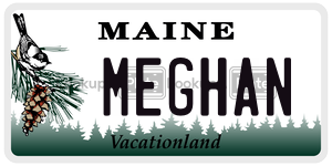 MEGHAN  license plate in ME