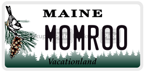 MOMROO  license plate in ME