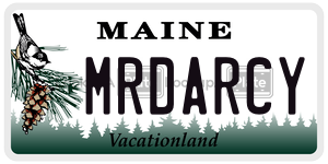 MRDARCY  license plate in ME