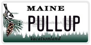 PULLUP  license plate in ME