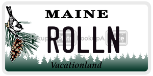 ROLLN  license plate in ME