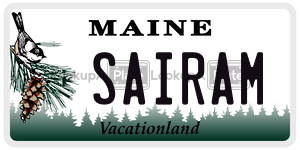 SAIRAM  license plate in ME