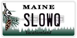 SLOWQ  license plate in ME