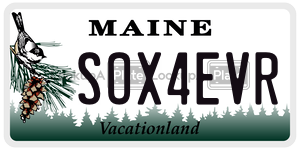 SOX4EVR  license plate in ME