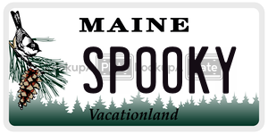 SPOOKY  license plate in ME
