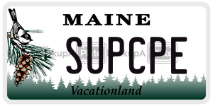 SUPCPE license plate in Maine